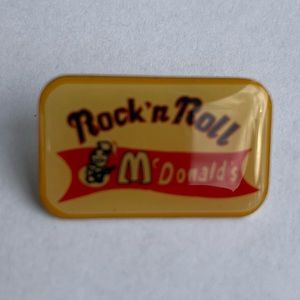 McDonald’s McDonalds Speedee Lapel Hat Pin Rock ‘N Roll Guitar